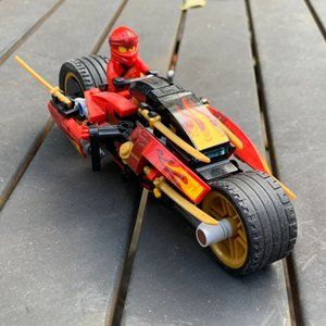 Lego Red and Black Ninja Motorcycle Playset